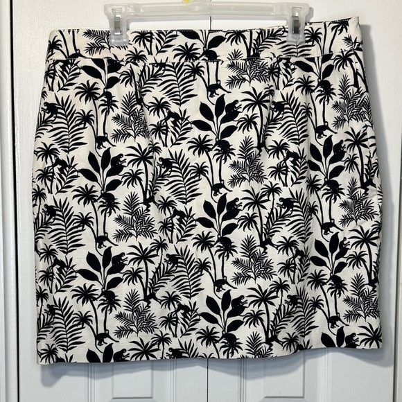 Talbots 16 Petite Cream and Black Pencil Skirt Casual - Picture 3 of 6